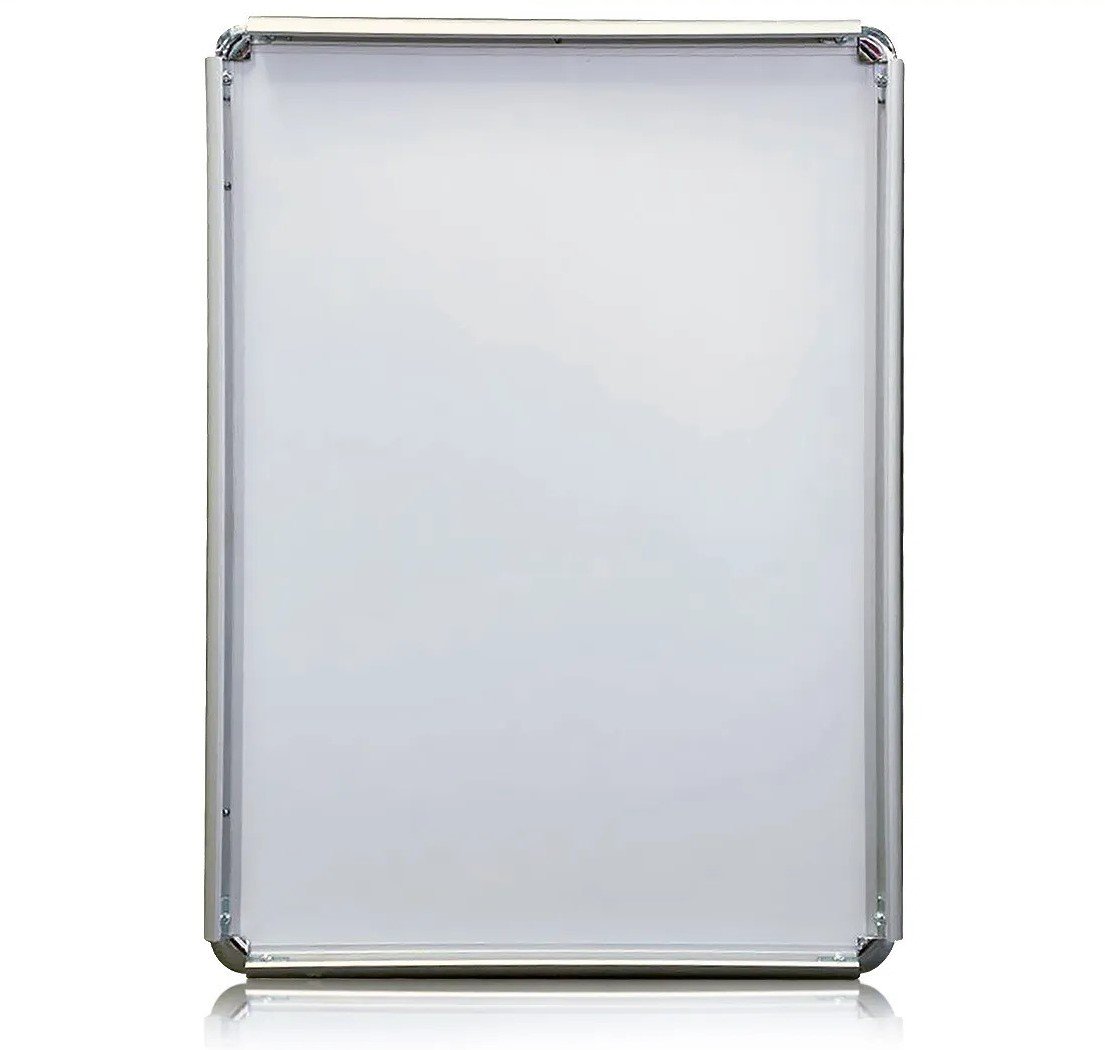 Snap Frame Silver B1 Size Curved Chrome Corner 25mm Profile image